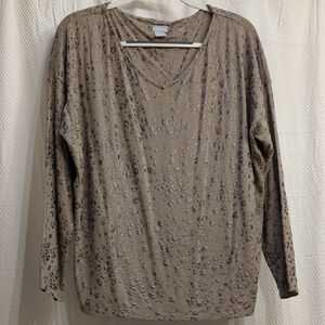 Chico's sz 3 Animal Print Top